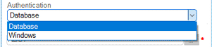 Database Authentication Type